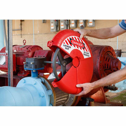 COLLAPSIBLE GATE VALVE LO 13-18" RED