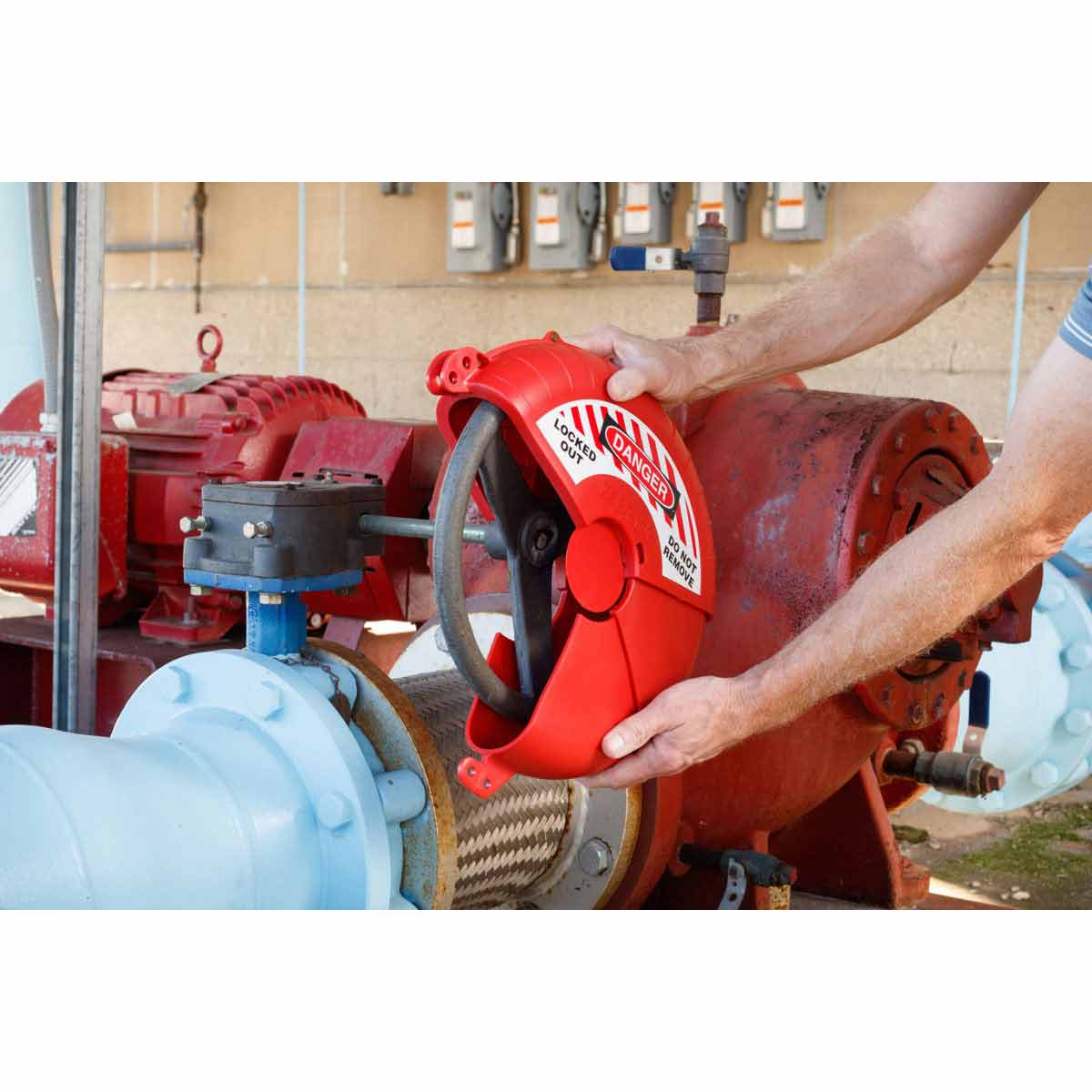 COLLAPSIBLE GATE VALVE LO 7-13" RED