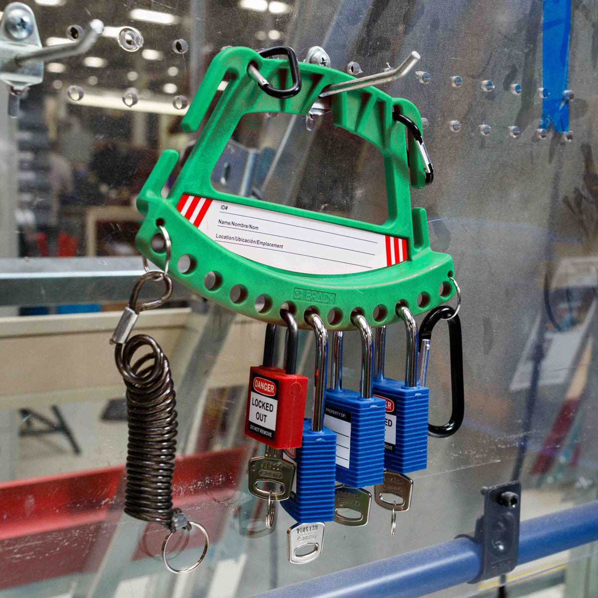 Safety Lock and Tag Carrier Kit Green