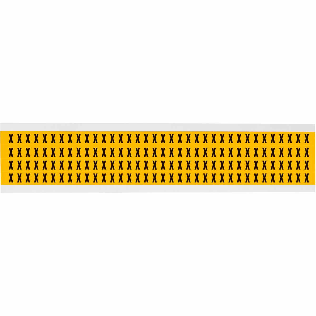 0.25 in Vinyl N&L BK on YL X 144/PK