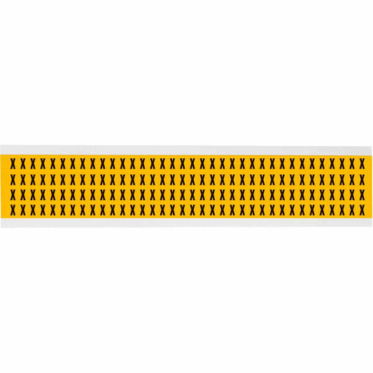 0.25 in Vinyl N&L BK on YL X 144/PK