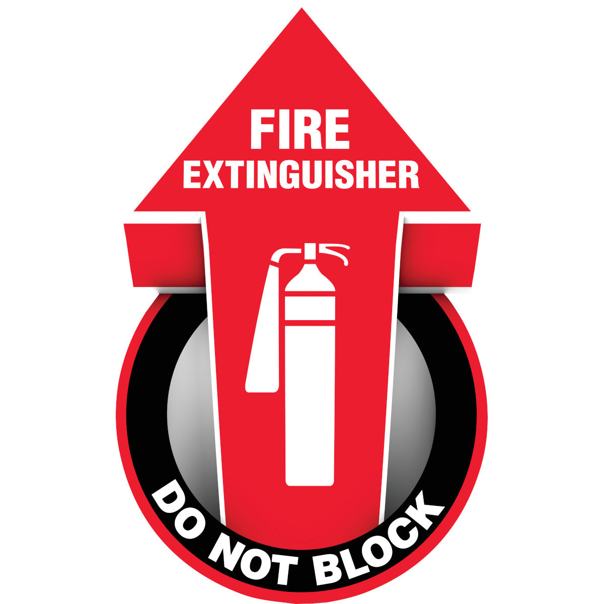 Fire Extinguisher Flr Sign Vinyl 17" Dia