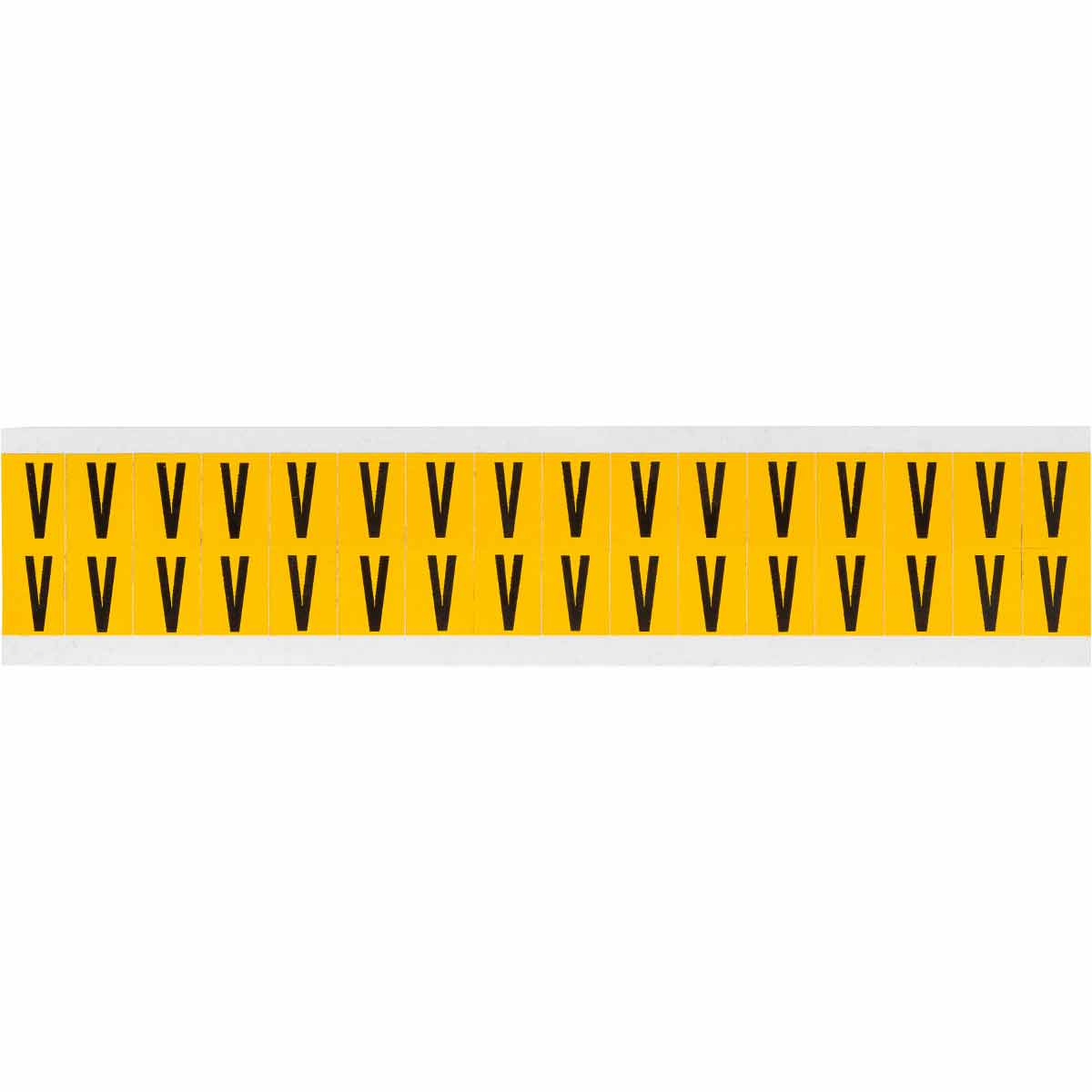 0.625 in Vinyl N&L BK on YL V 32/PK