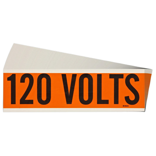 Label STYLE A BK on OR 120 VOLTS 25/PK