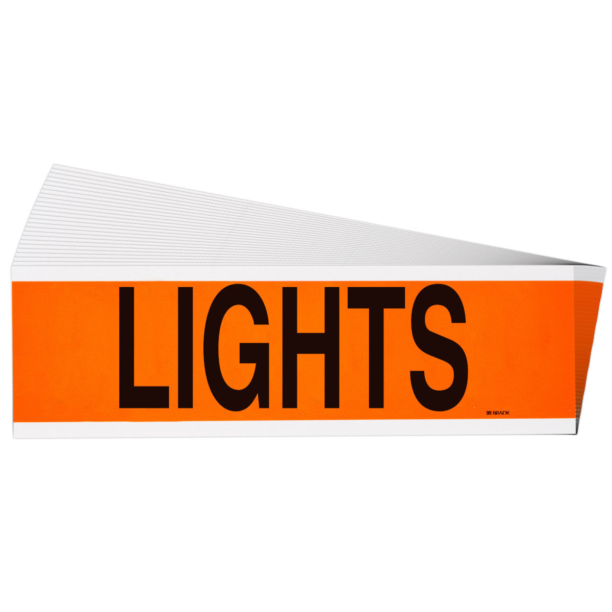 Label STYLE A BK on OR LIGHTS 25/PK