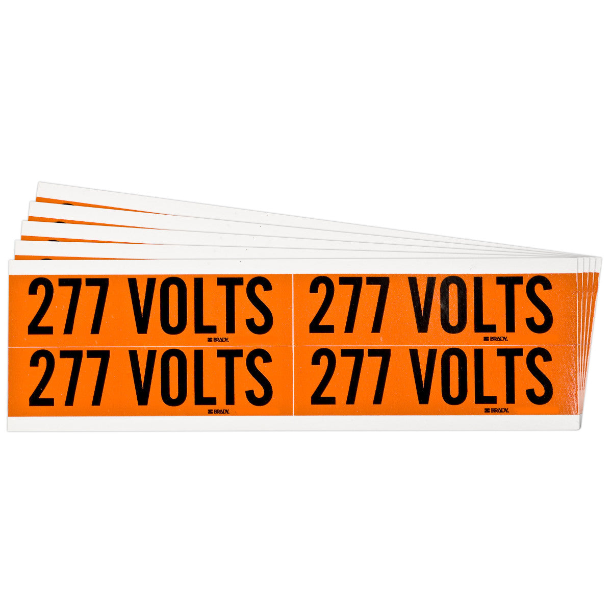 Label STYLE B BK on OR 277 VOLTS 5/PK