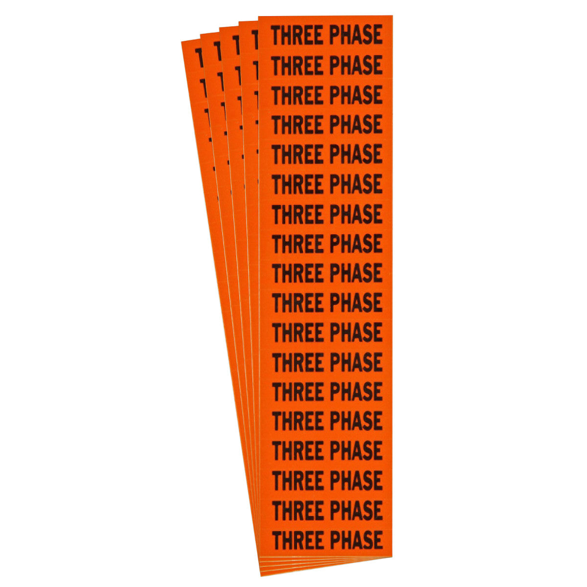 Label STYLE C BK on OR THREE PHASE 5/PK