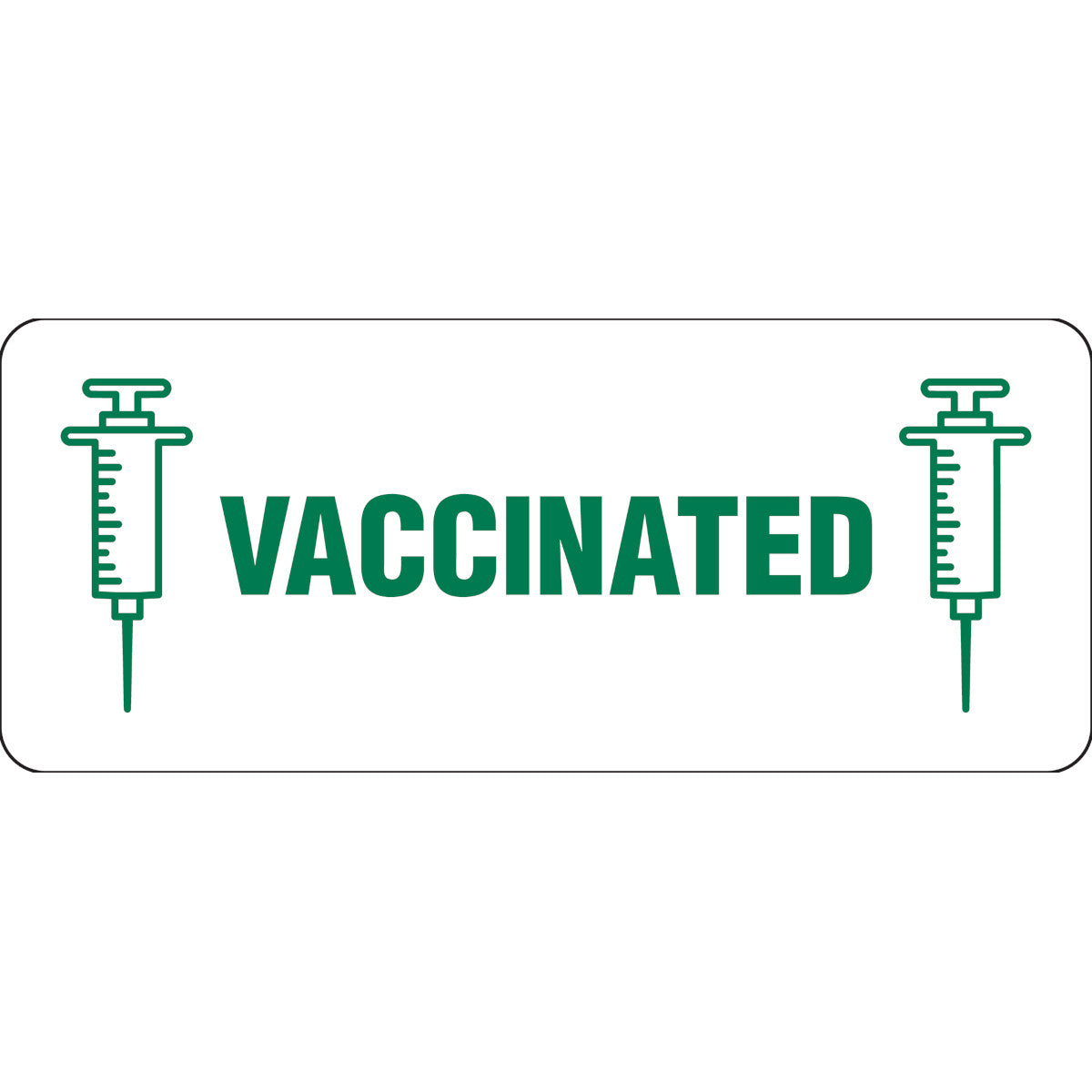 Vaccinated Labels 0.625x1.5