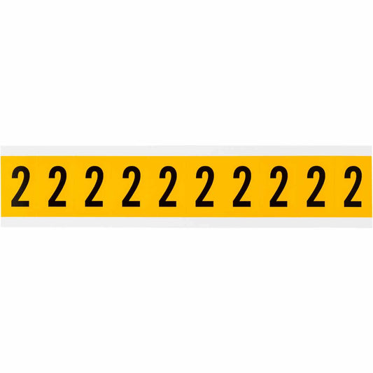 1 in Vinyl N&L Black on Yellow 2 10/PK