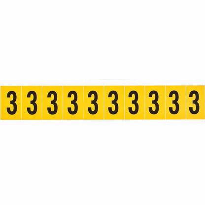 1 in Vinyl N&L Black on Yellow 3 10/PK