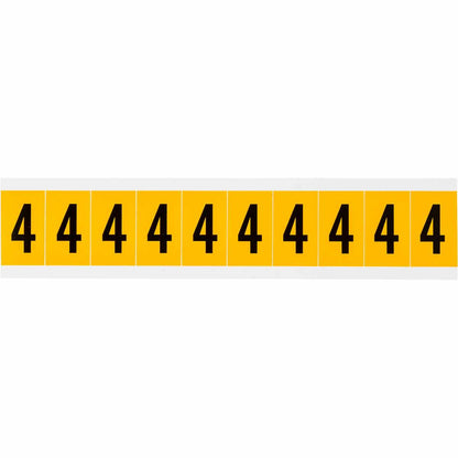 1 in Vinyl N&L Black on Yellow 4 10/PK