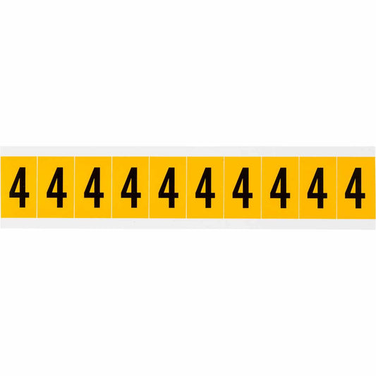 1 in Vinyl N&L Black on Yellow 4 10/PK