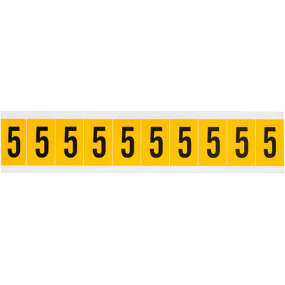 1 in Vinyl N&L Black on Yellow 5 10/PK