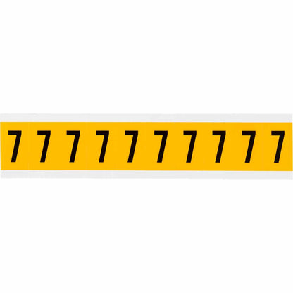 1 in Vinyl N&L Black on Yellow 7 10/PK