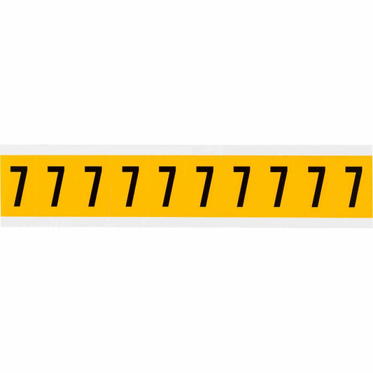 1 in Vinyl N&L Black on Yellow 7 10/PK