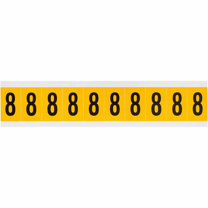 1 in Vinyl N&L Black on Yellow 8 10/PK