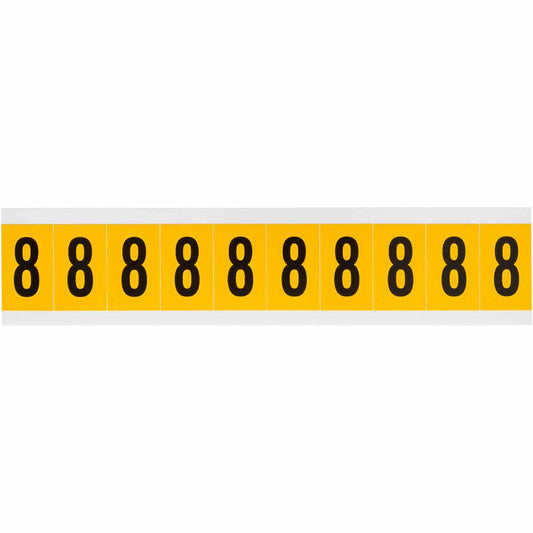1 in Vinyl N&L Black on Yellow 8 10/PK