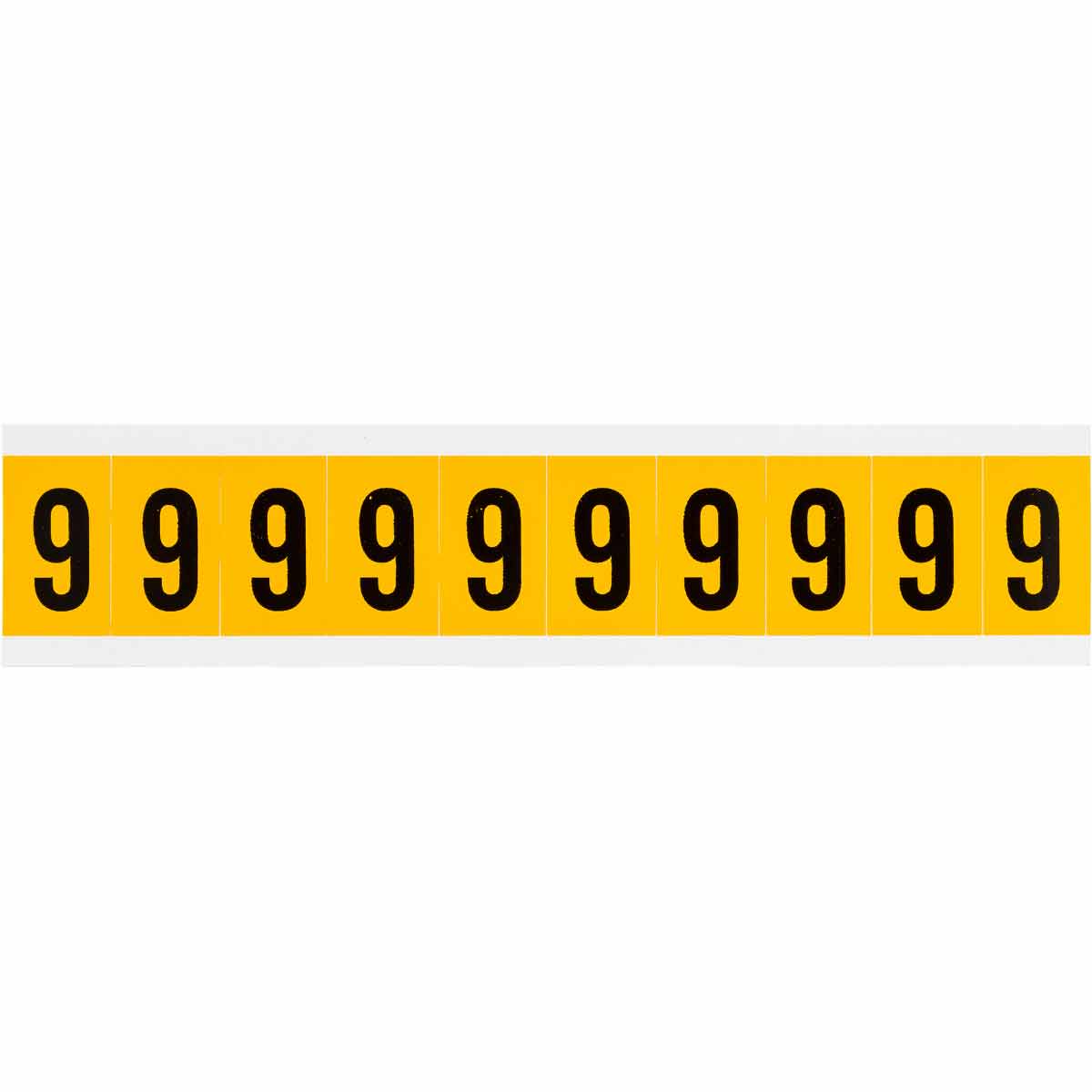 1 in Vinyl N&L Black on Yellow 9 10/PK