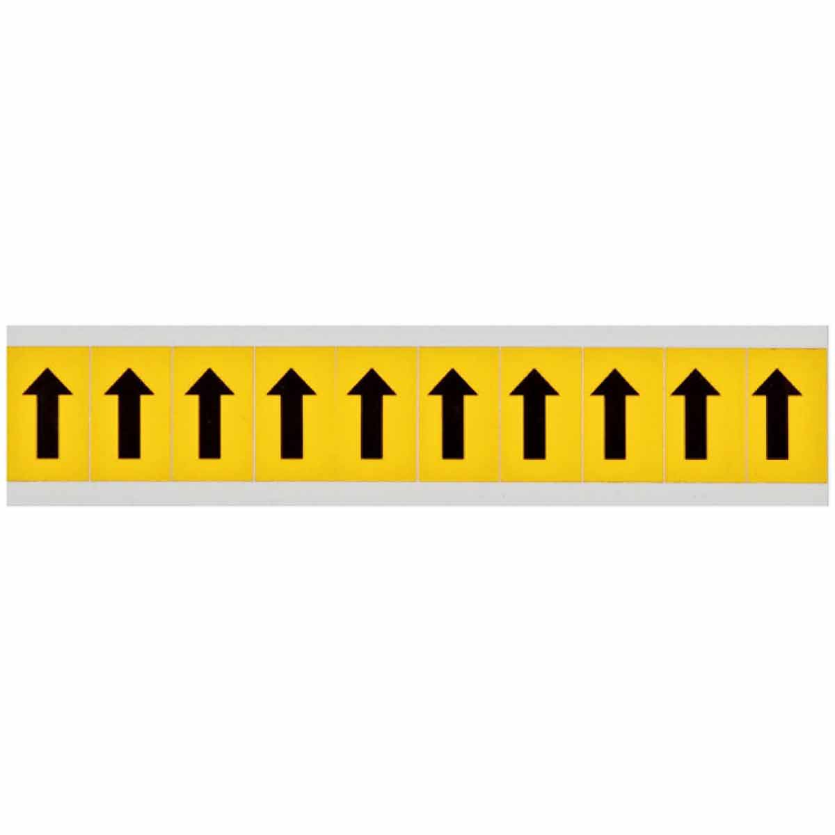 1 in Vinyl N&L BK on YL Arrow 10/PK