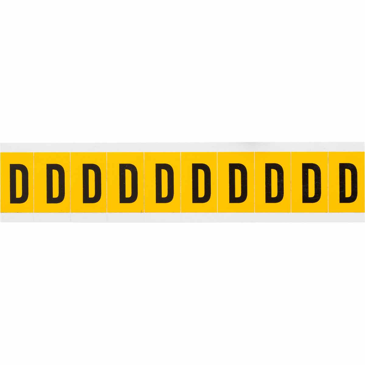 1 in Vinyl N&L Black on Yellow D 10/PK