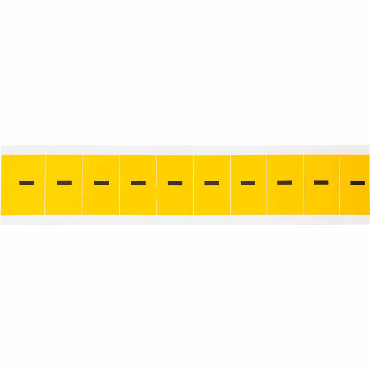 1 in Vinyl N&L Black on Yellow - 10/PK