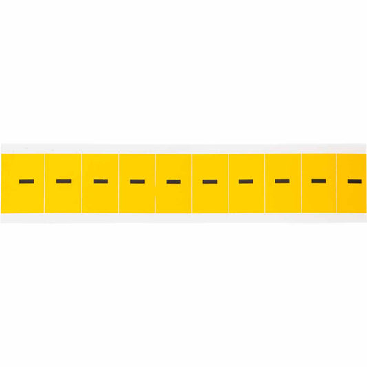 1 in Vinyl N&L Black on Yellow - 10/PK