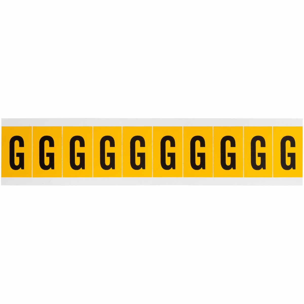 1 in Vinyl N&L Black on Yellow G 10/PK