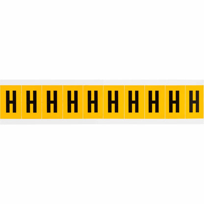 1 in Vinyl N&L Black on Yellow H 10/PK