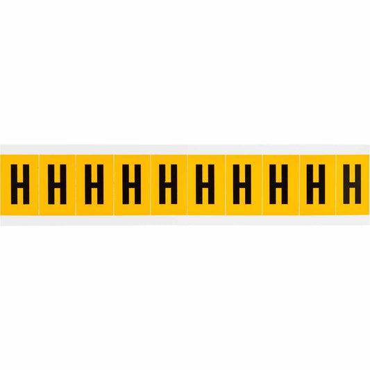 1 in Vinyl N&L Black on Yellow H 10/PK