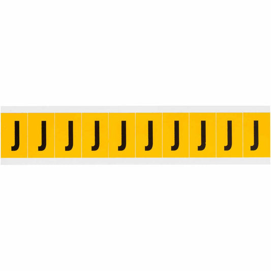 1 in Vinyl N&L Black on Yellow J 10/PK