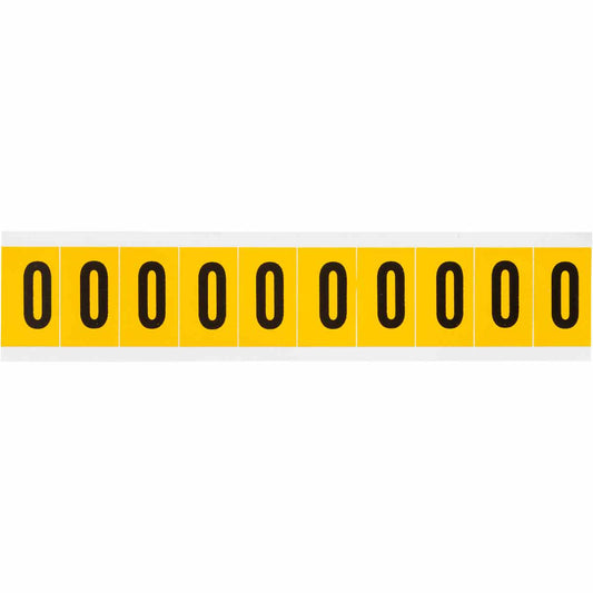 1 in Vinyl N&L Black on Yellow O 10/PK