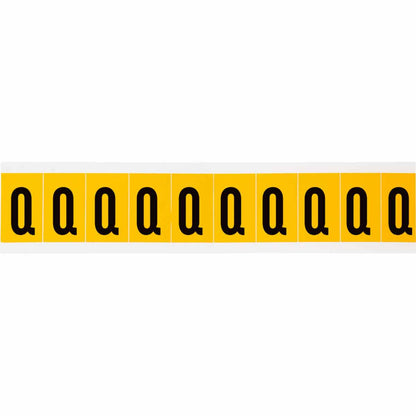 1 in Vinyl N&L Black on Yellow Q 10/PK