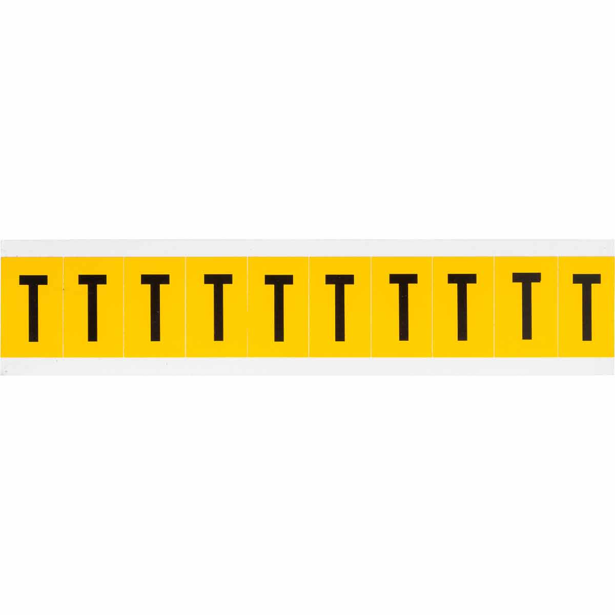 1 in Vinyl N&L Black on Yellow T 10/PK