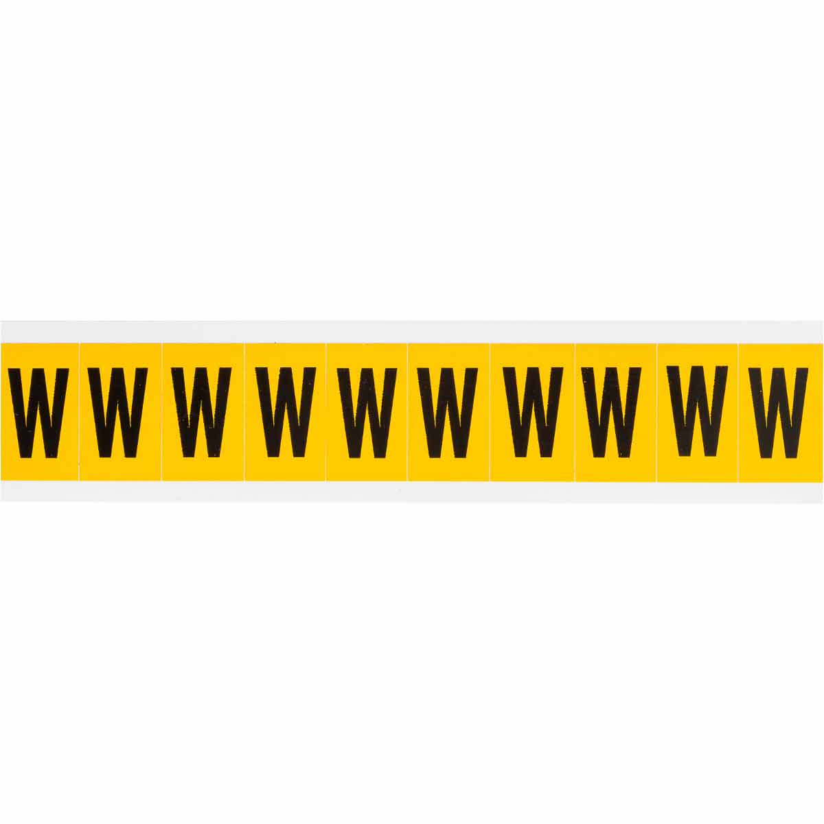 1 in Vinyl N&L Black on Yellow W 10/PK