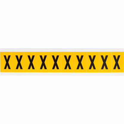 1 in Vinyl N&L Black on Yellow X 10/PK