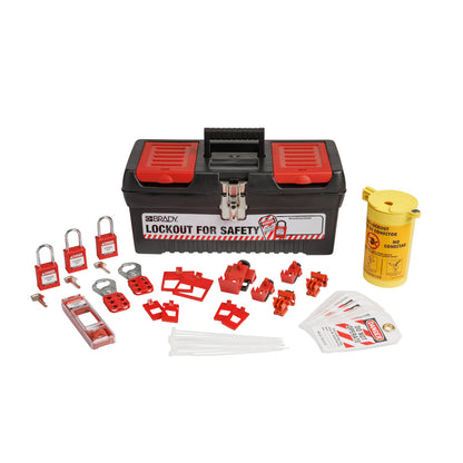 ELEC LOTO KT w/Nylon Padlocks in Toolbox