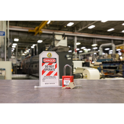 Nylon Safety Lockout Padlock and Tag Kit