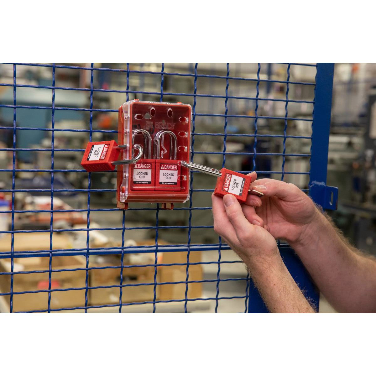 Compact Lock Box W/KA Nylon Padlocks