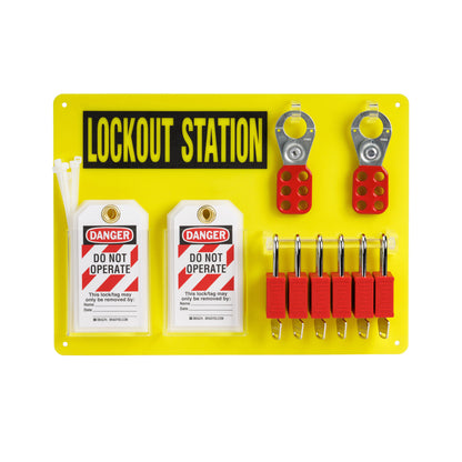 6-Lock Board W/KD Nylon Padlocks