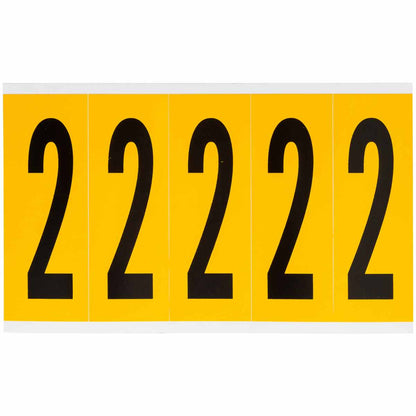 3.875 in Vinyl N&L BK on YL 2 5/PK