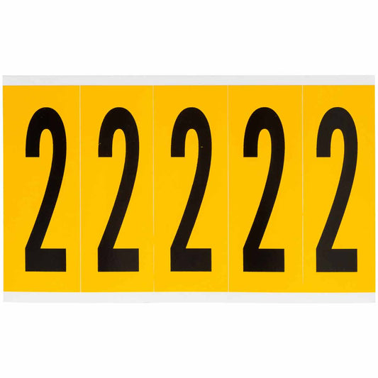 3.875 in Vinyl N&L BK on YL 2 5/PK