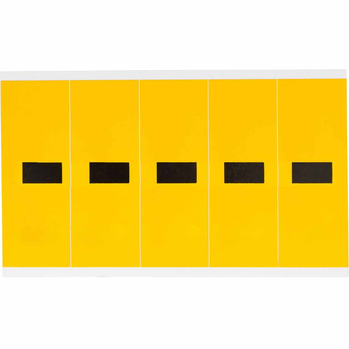 3.875 in Vinyl N&L BK on YL - 5/PK