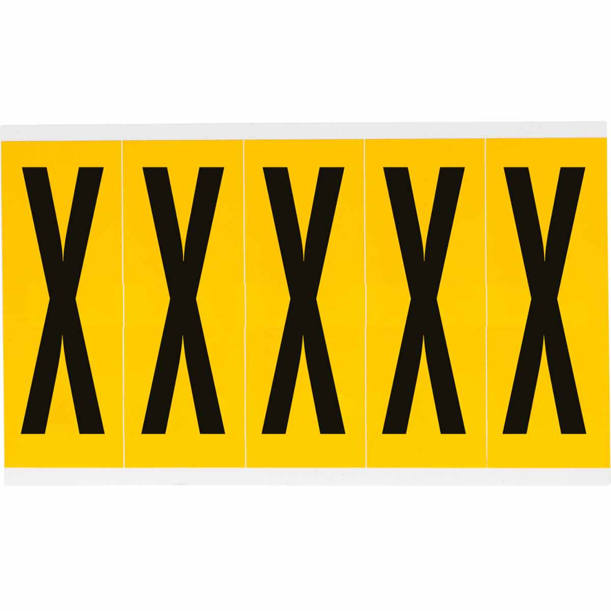 3.875 in Vinyl N&L BK on YL X 5/PK