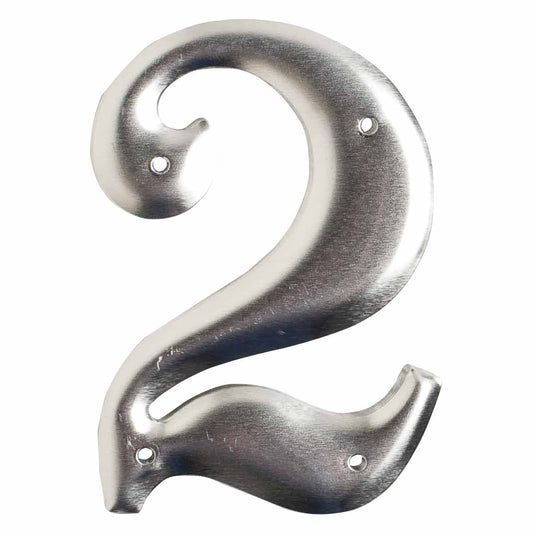 3" Aluminum Embossed N&L Silver 2 10/PK