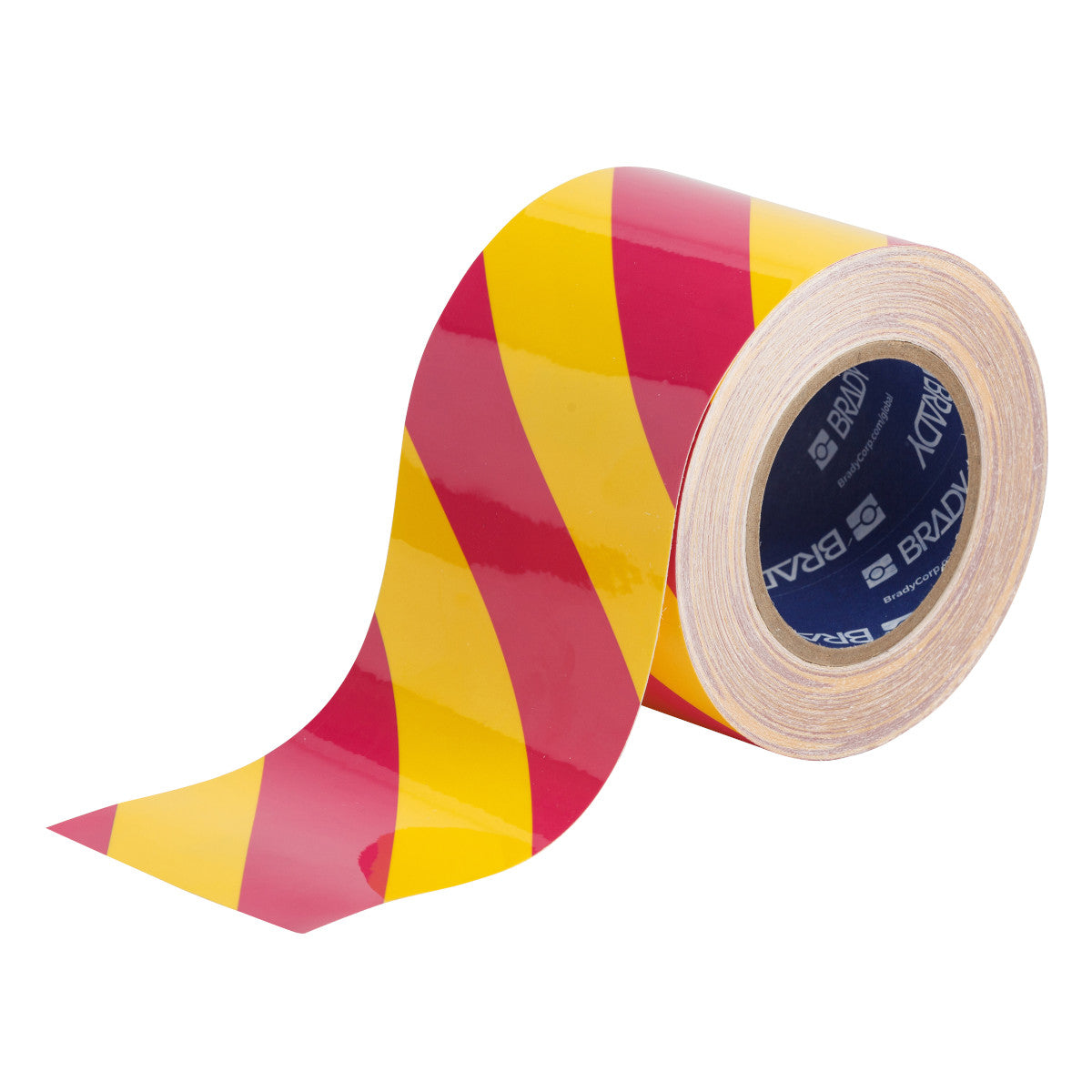 Floor Tape 4" W x 100' L Polyester MG/YL