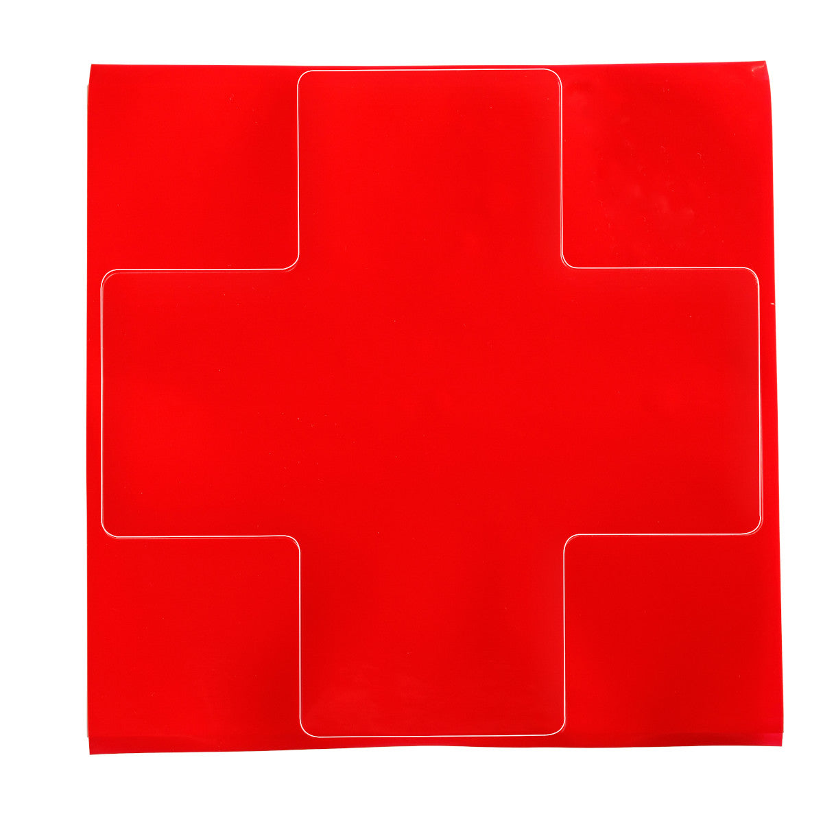 Floor Tape 4" W x 10" H Vinyl Red