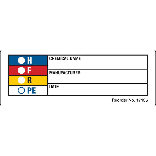 B-235 1.125X3.125 1000/PK HMIG LABEL