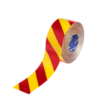 Floor Marking Tape 3inx100ft Red/Yellow