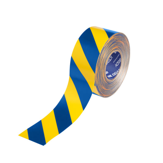 Floor Marking Tape 3inx100ft Blue/Yellow