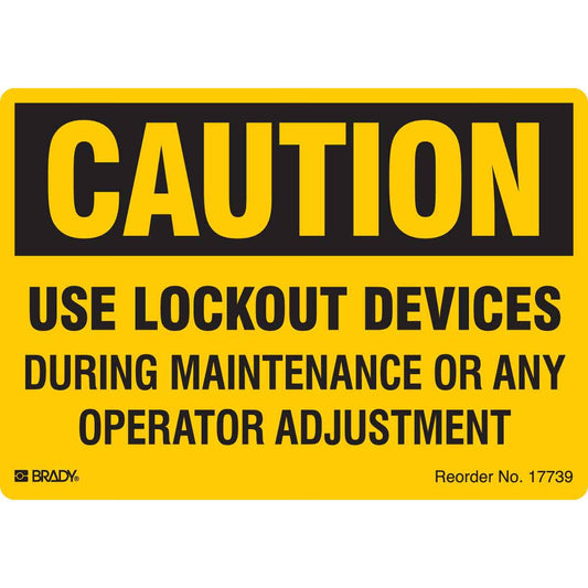 B-7569 3.5X5 25/PK USE LOCKOUT DEVICES